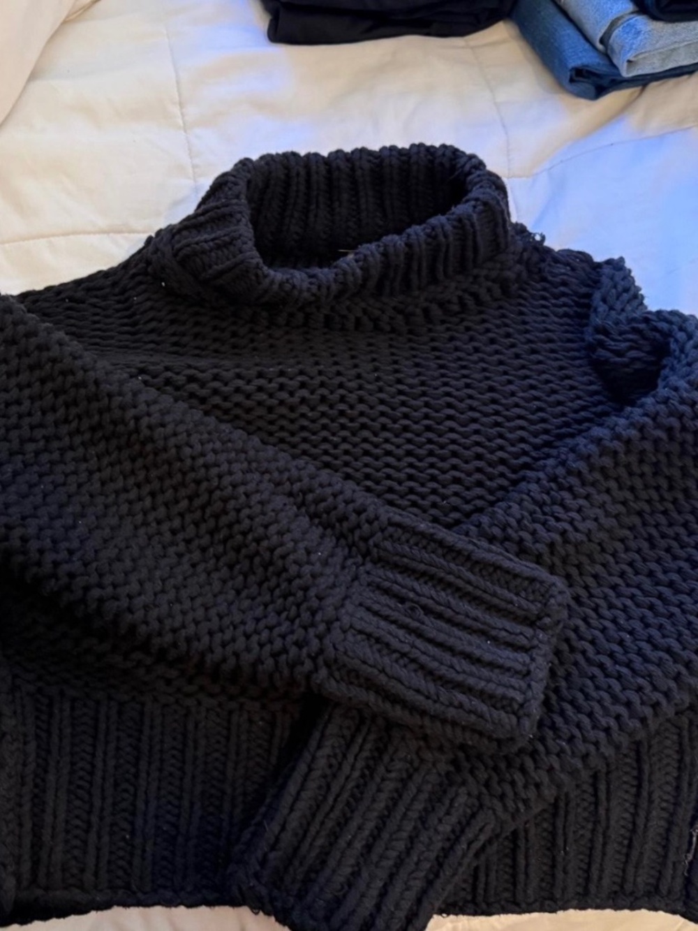 Free people Black knit sweater